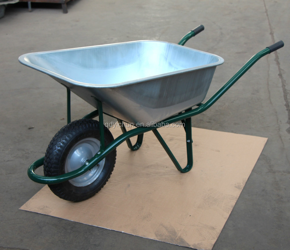 heavy duty wheelbarrow for sale with galvanized tube handles wheelbarrow