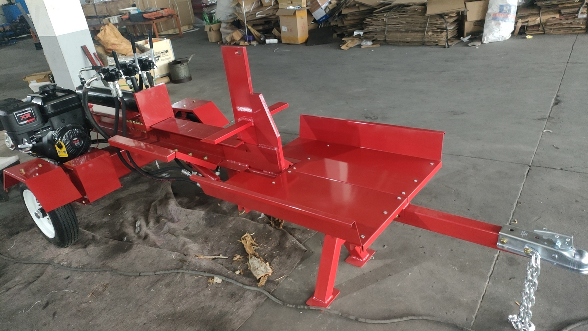 Tree cutting machine YHT 50 ton log splitter with log lifter forestry machinery firewood processor