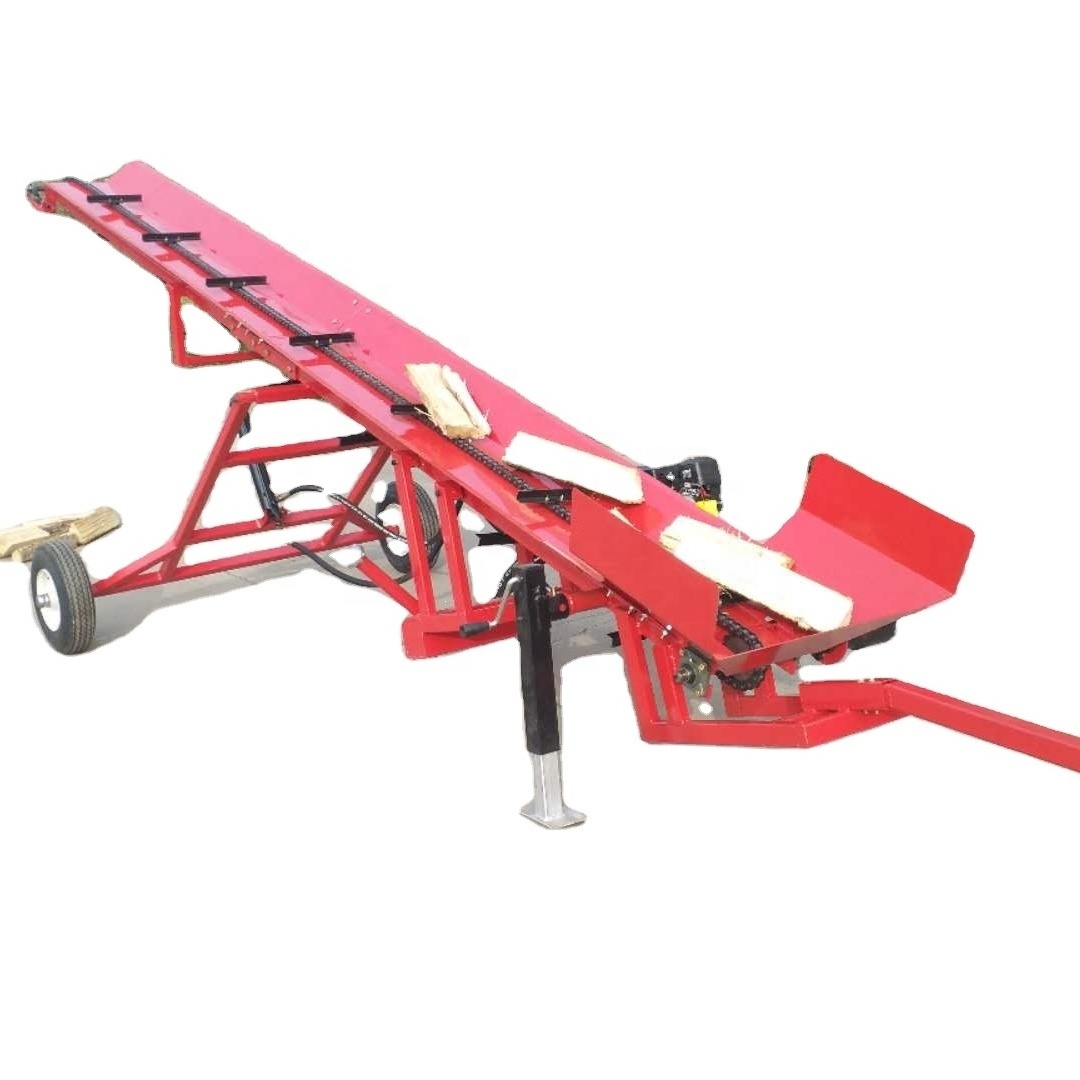 Good Price 16 Feet China Wood Elevator Firewood Conveyor With Chain Belt