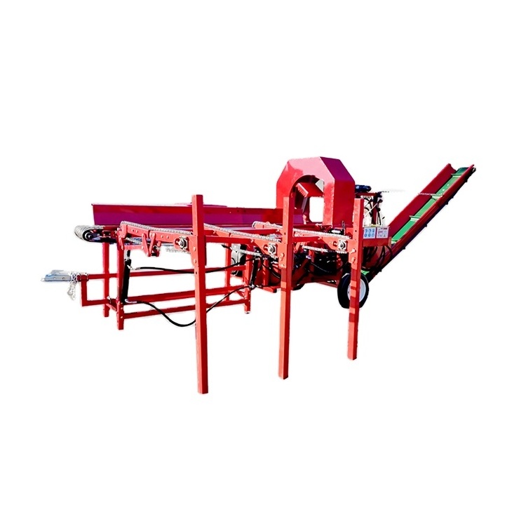 Gasoline engine log splitter customization wood cutting machine with log deck 35 ton firewood processor