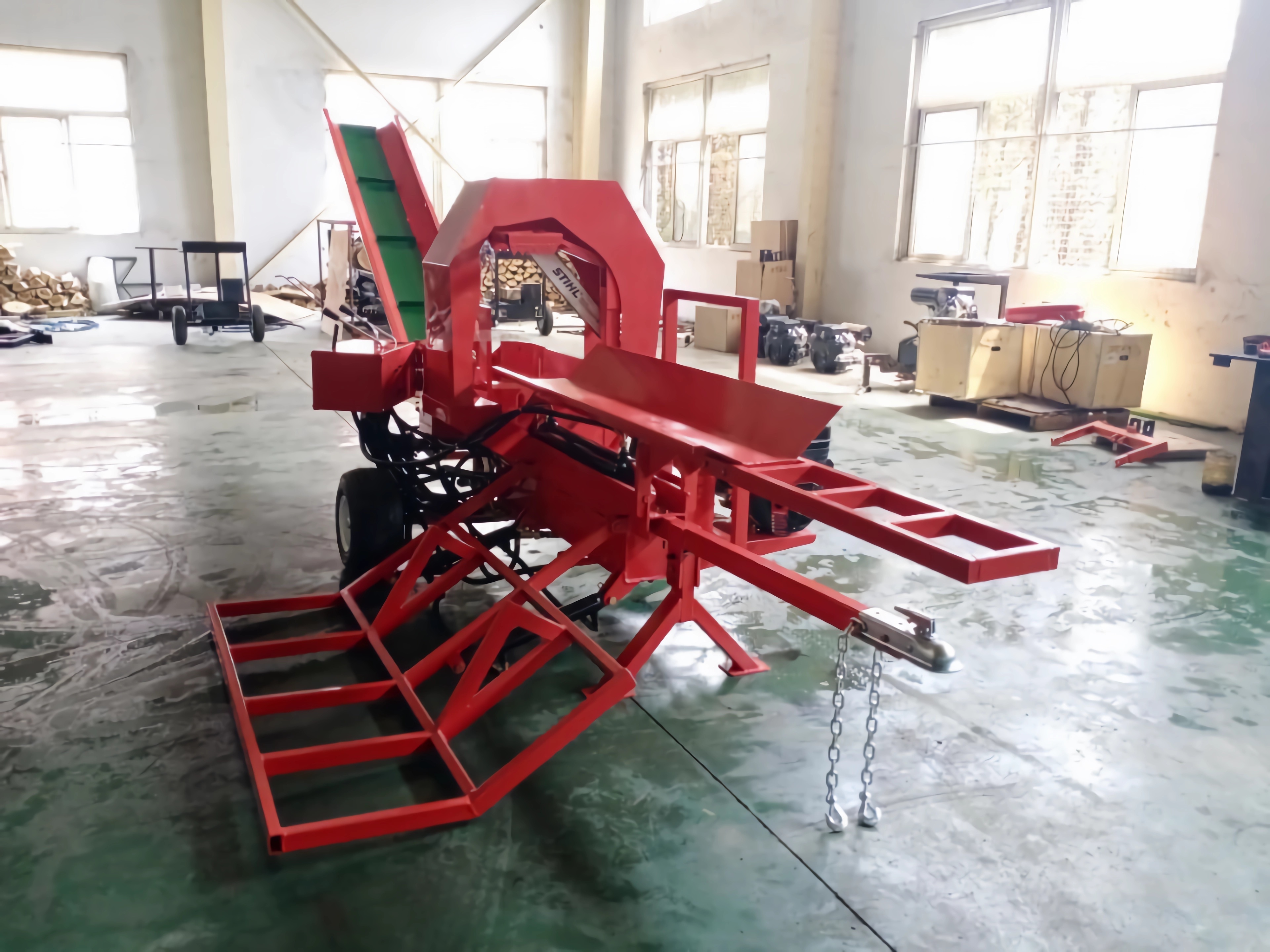 YHT 2024 new Wood cutting and splitting machine firewood processor