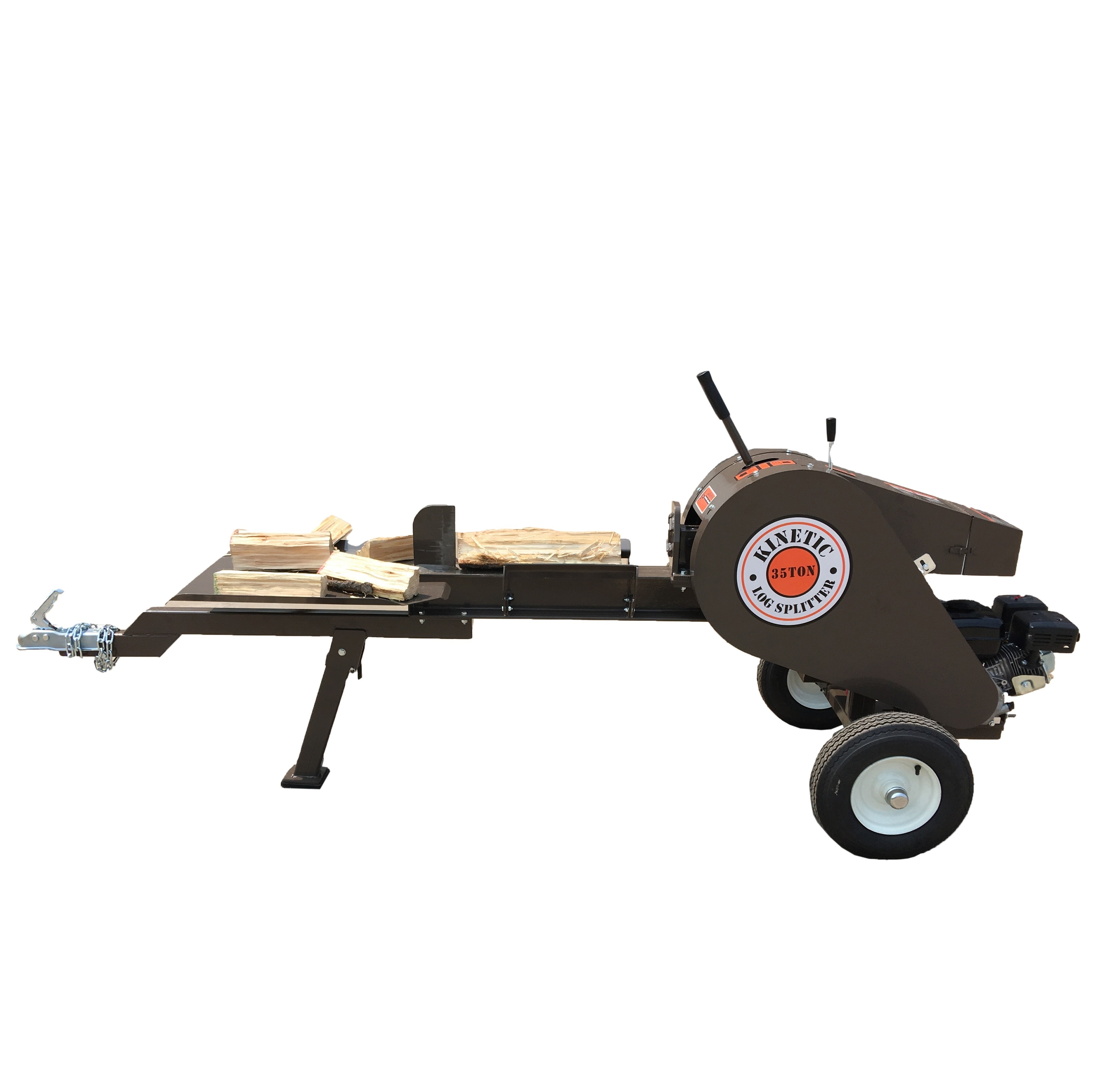 25Ton - 35 Ton Horizontal And Vertical Gasoline/petrol Mobile Wood Chipper Log Splitter