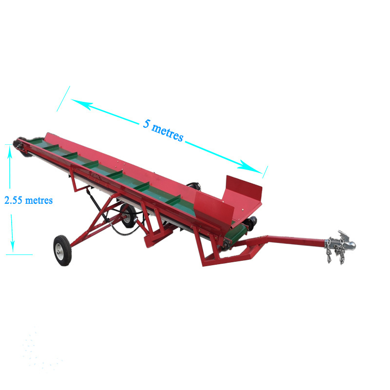 Firewood Conveyor Belt 6.5hp Petrol Log Loading Transporter Wood