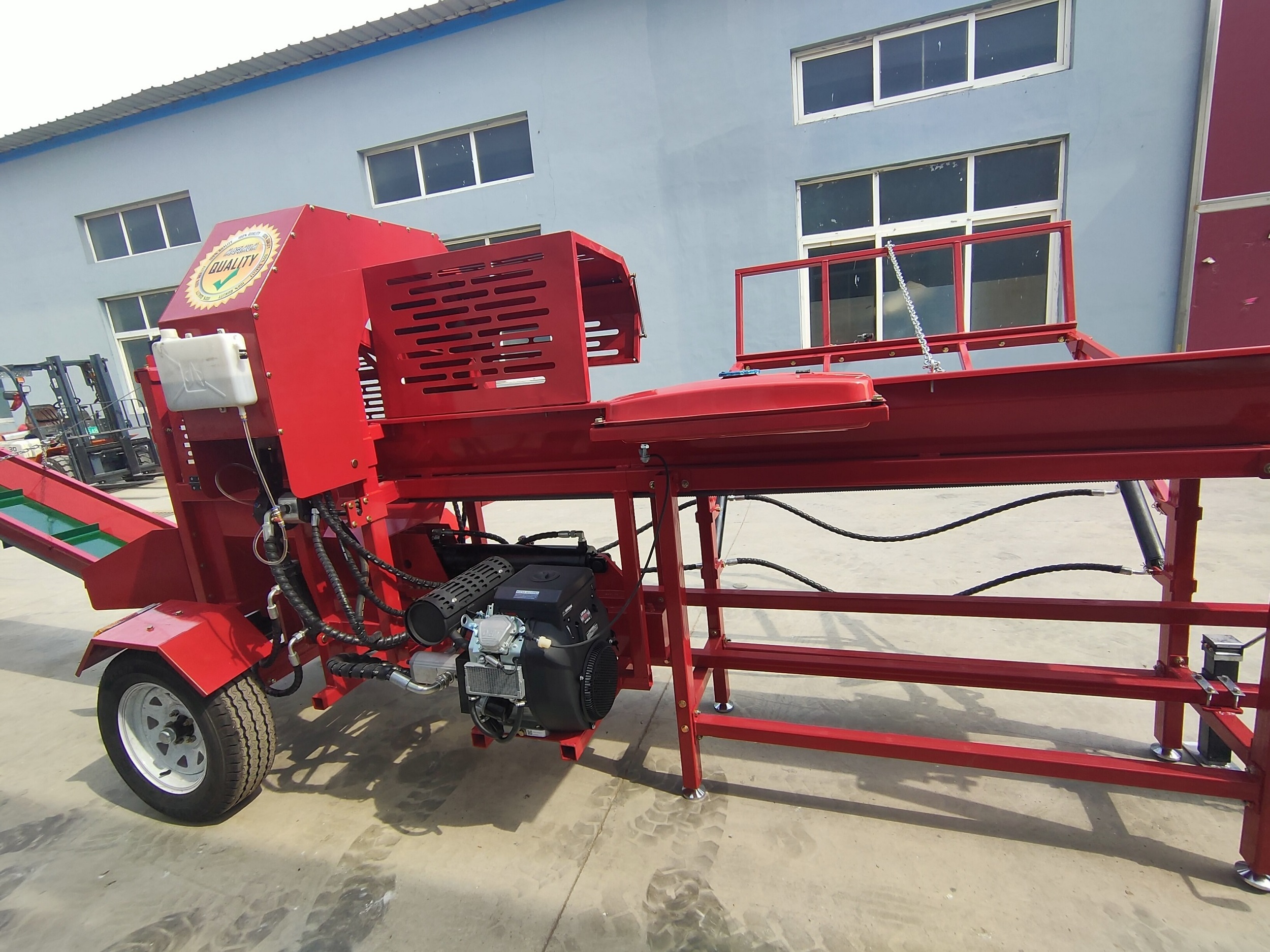 CE approved petrol log splitter chainsaw firewood processor forestry ...