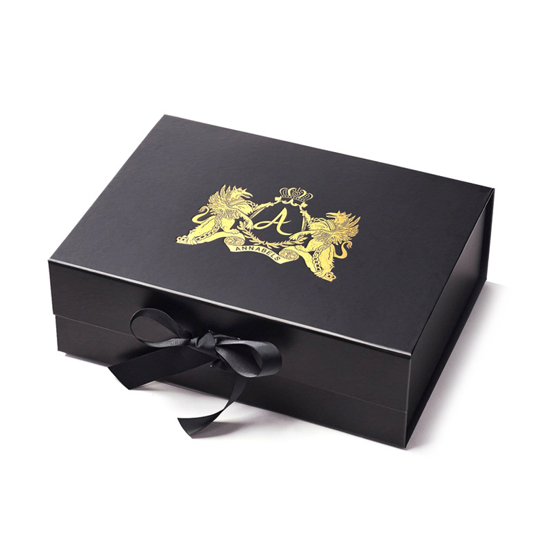 Hair Bundles Packaging Box Extension Boxes Human Weave Hair Gift Storage Box With Ribbon Closure For wig Accessories