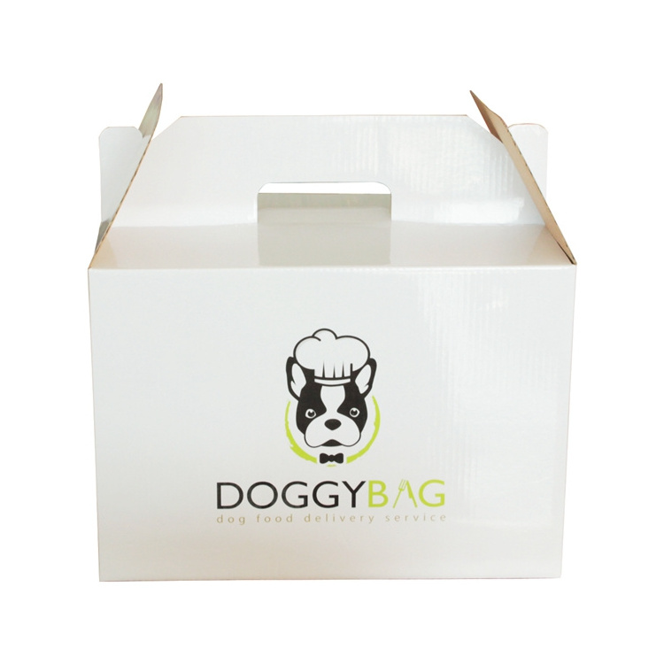 Custom Corrugated Gable Cardboard Pet Carrier Box Packaging