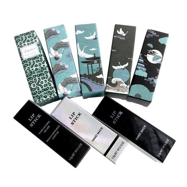 Customized Small Lip Tint Package Paper Box Private Label Lipstick Tube Packing Boxes