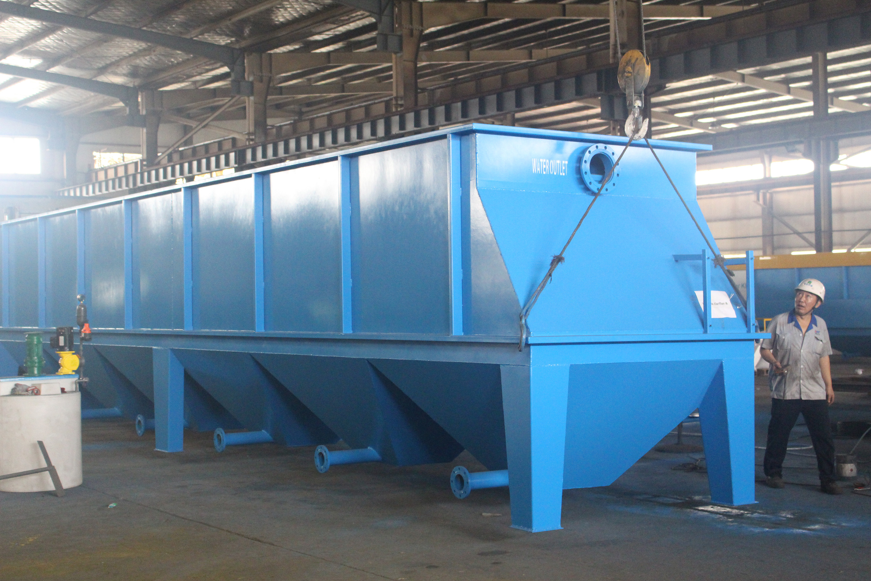 River water purification pretreatment clarifier