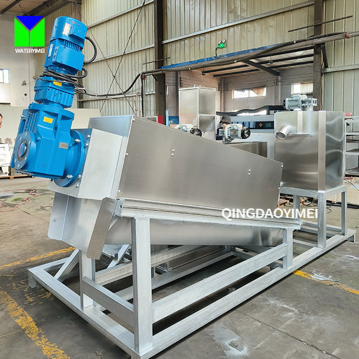 Factory Press  Automatic Multi Disk Volute Type Sewage Solid Waste Water Sludge Dewatering Screw Filter Press