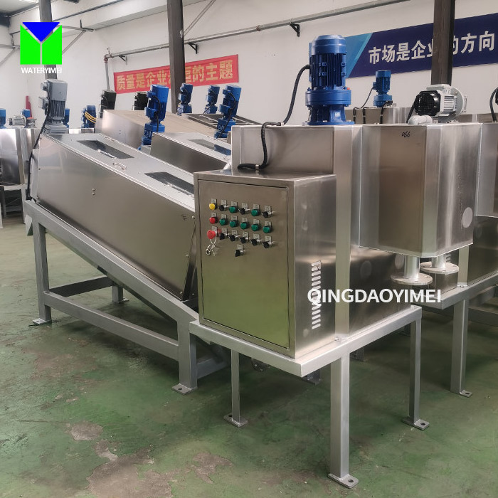 screw press sludge dewatering machine / Sludge dewatering Screw Press for wastewater sludge dehydrator