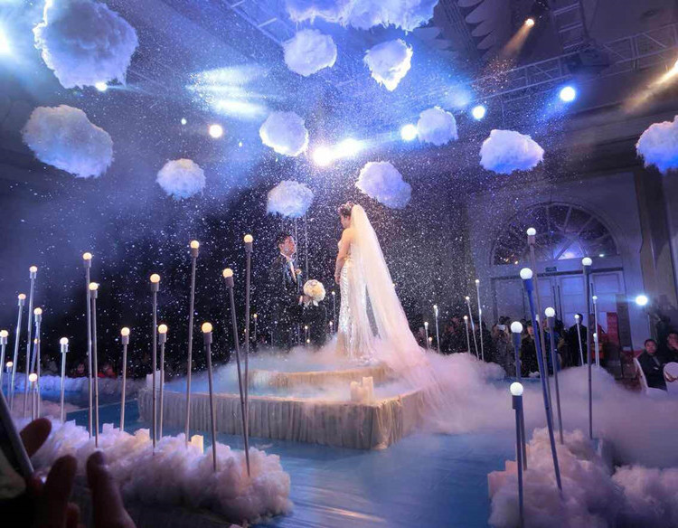 Home Decoration Wedding Cotton Clouds Hall  Hanging Ceiling Decorative White Clouds Ceiling Modern Decor