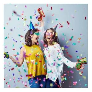 Confetti Fireworks Handheld Gun Inflatable Foil Handheld Confetti Children's Toy Game Firework Gun For Birthday Party Graduation