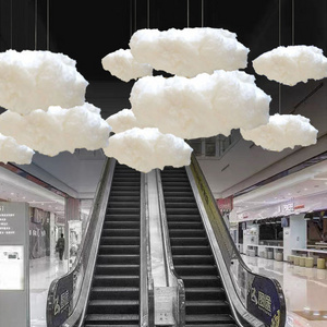 Creative stage simulation clouds ceiling Hanging Wedding cotton clouds decorative white clouds catwalk leads hanging decorations