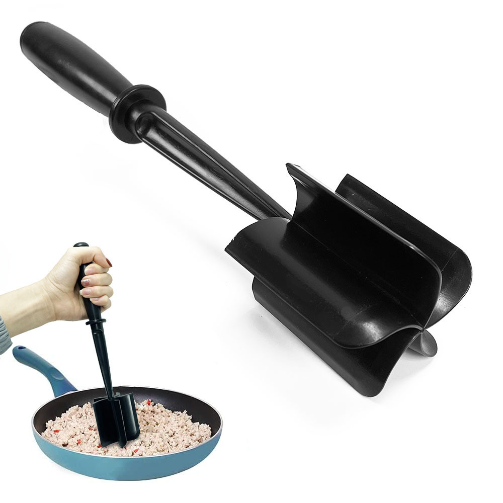 Meat Chopper for Hamburger Resistant Mix and Chop Plastic Kitchen Utensil Meat Fruit Potato chopper Masher Ground Beef Masher