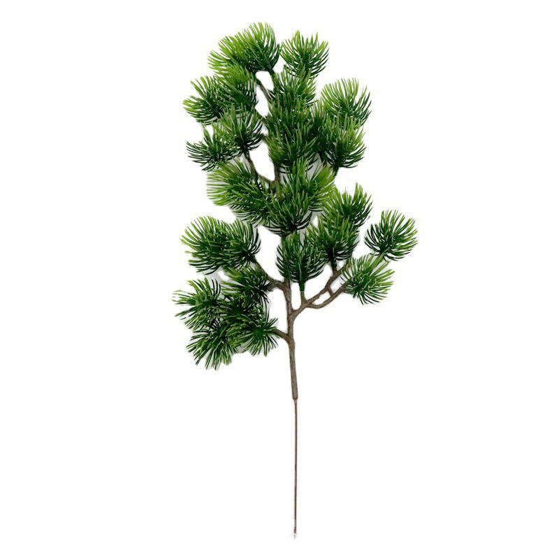 Artificial Plant Wholesale Plastic Green pine branch Home Hotel Garden Decor fake Artificial bonsai branch