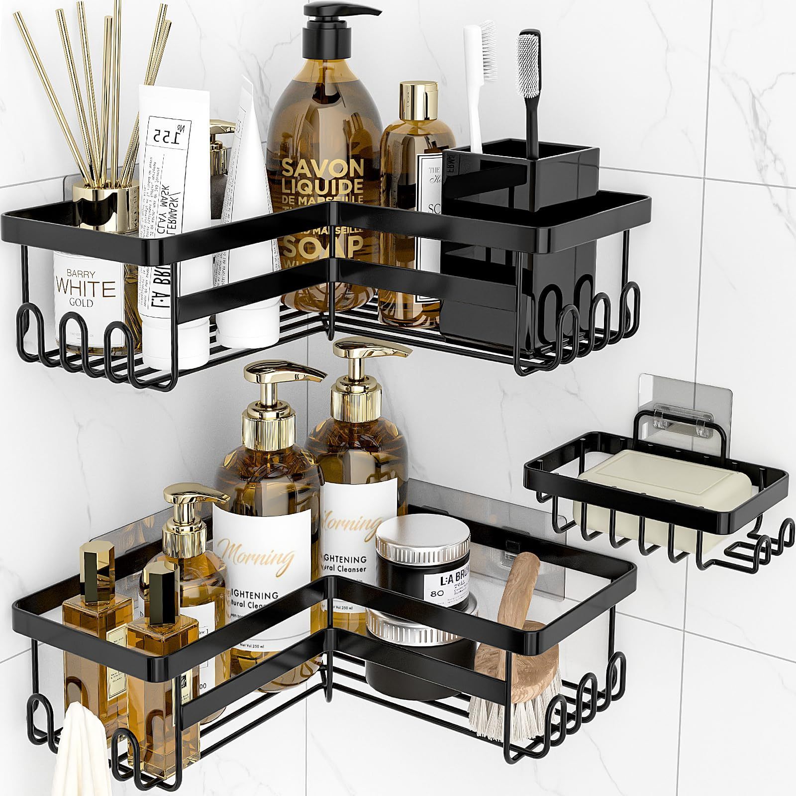 hot Shower Caddy Corner Shower Rack, Easy Installation,corner shower caddy bathroom shelf shower caddy bathroom corner storage