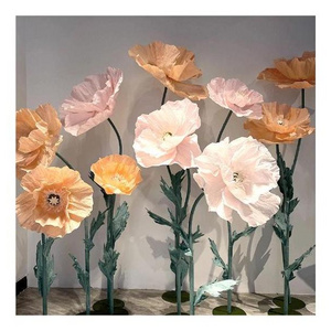 Artificial flower Wedding Decoration Stage Indoor Outdoor 3pcs/set Handmade Artificial Simulation Large Paper Giant Flowers