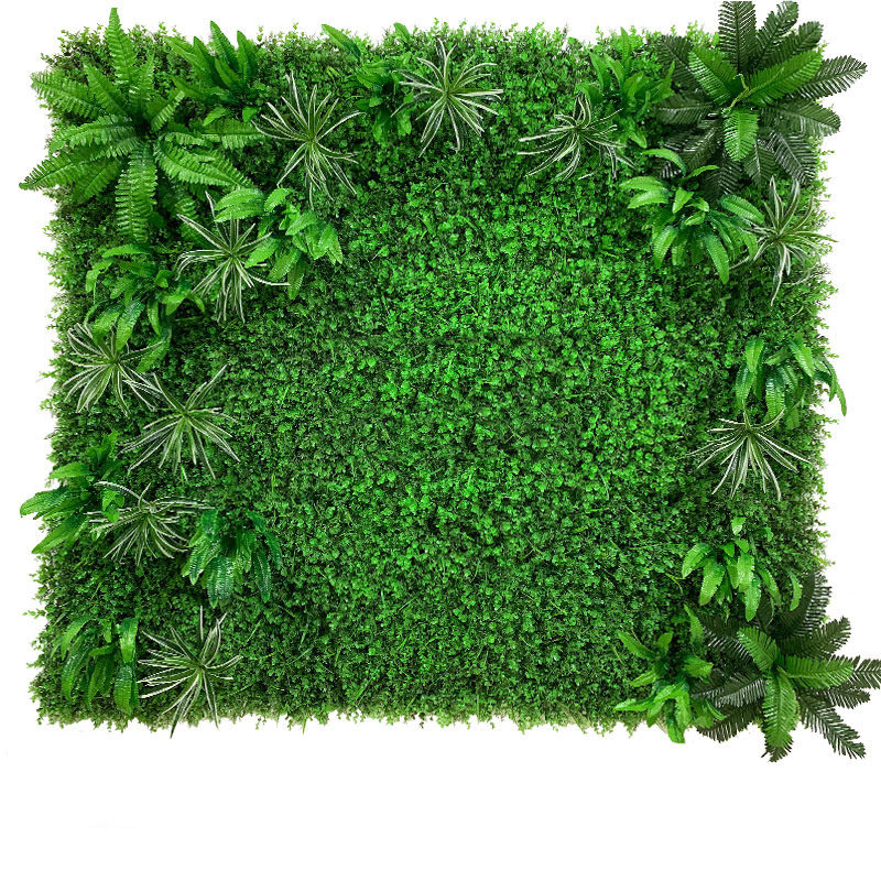 Green Plant wholesale customization low price Plastic Boxwood Panels Hedge Backdrop Panels Garden Artificial Plant Grass Wall