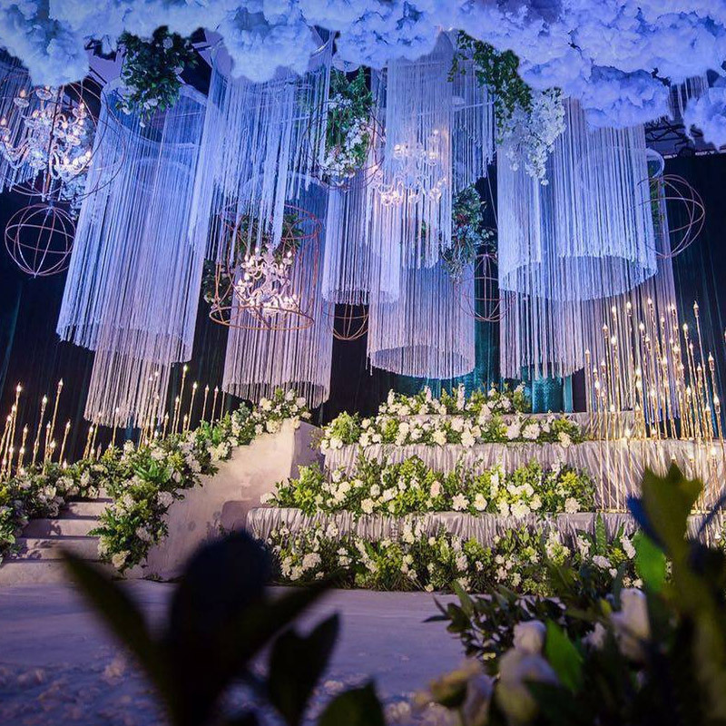 wedding decoration Wedding Ceiling Decoration Glitter String curtains & drapes decoration for wedding event fringe curtain