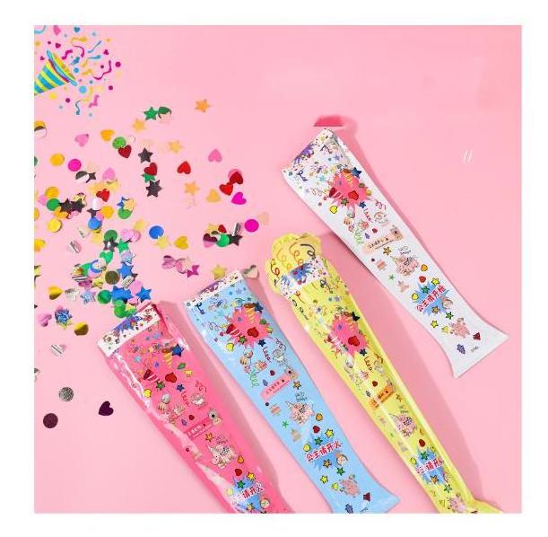 autoinflation Confetti Fireworks Handheld Gun Inflatable Foil Handheld Confetti Toy Game Firework Gun Birthday Party Graduation