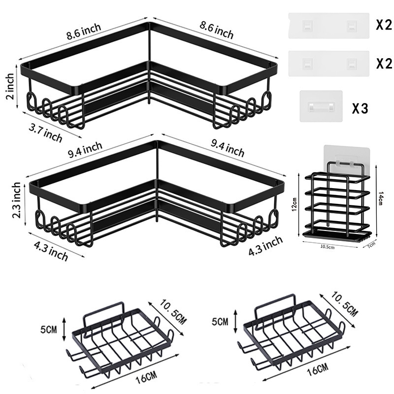 hot Shower Caddy Corner Shower Rack, Easy Installation,corner shower caddy bathroom shelf shower caddy bathroom corner storage