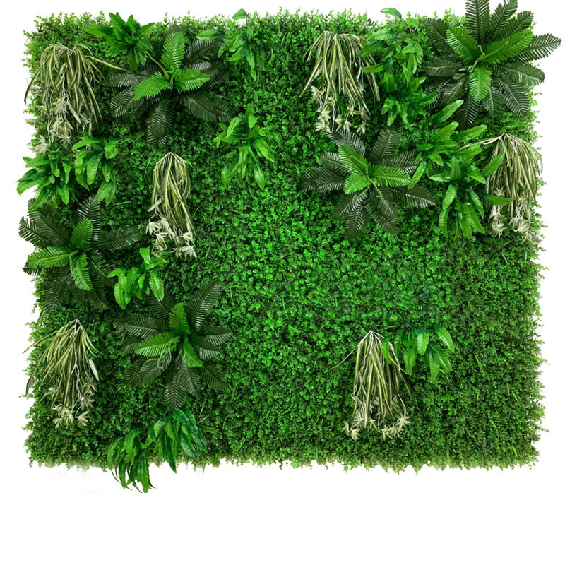 Green Plant wholesale customization low price Plastic Boxwood Panels Hedge Backdrop Panels Garden Artificial Plant Grass Wall