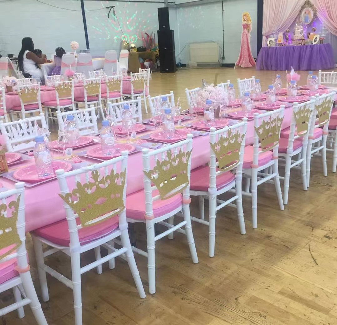 colorful  furniture party event dining room stackable chiavari chair ghost Tiffany kid chair for child