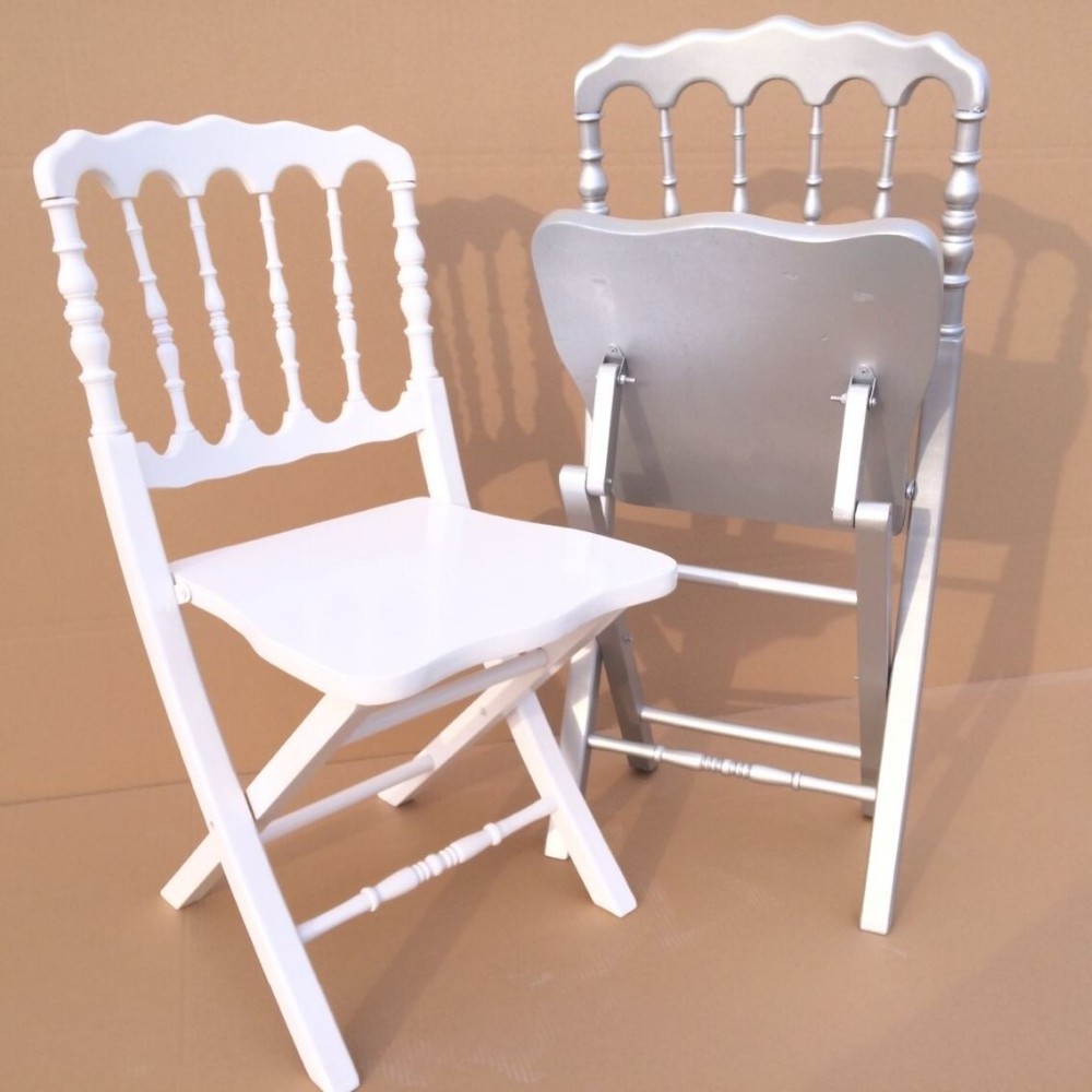 Hot Sale Banquet Wood and Resin Folding Napoleon Chair luxury chairs for wedding reception