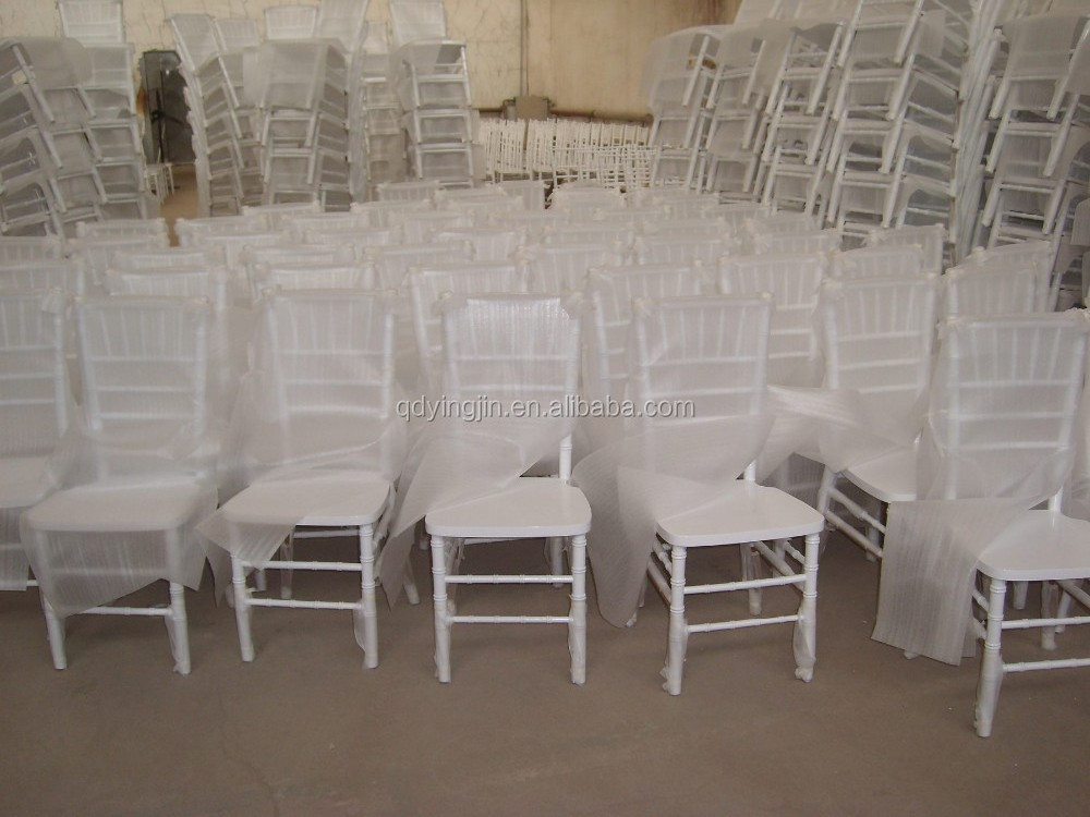 Factory Wholesale Chiavari Chairs Gold with Ivory Cushion