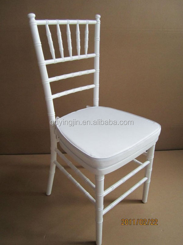 Factory Wholesale Chiavari Chairs Gold with Ivory Cushion