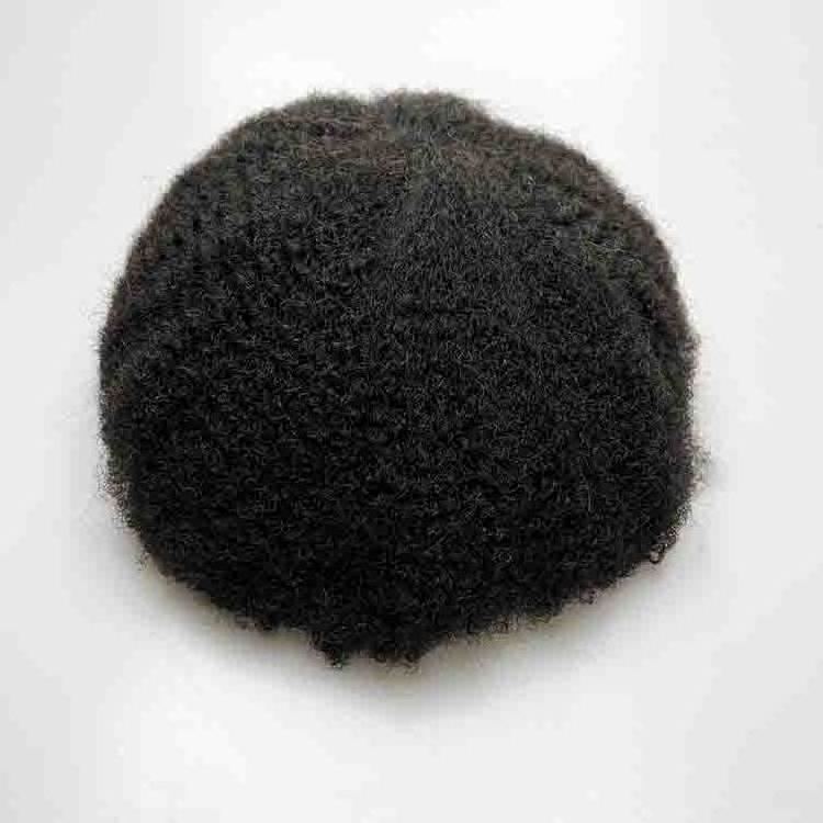 Wholesale Full Skin Base Curly Toupee Human Hair Wigs Curly  Afro Men's Replacement System Hairpieces