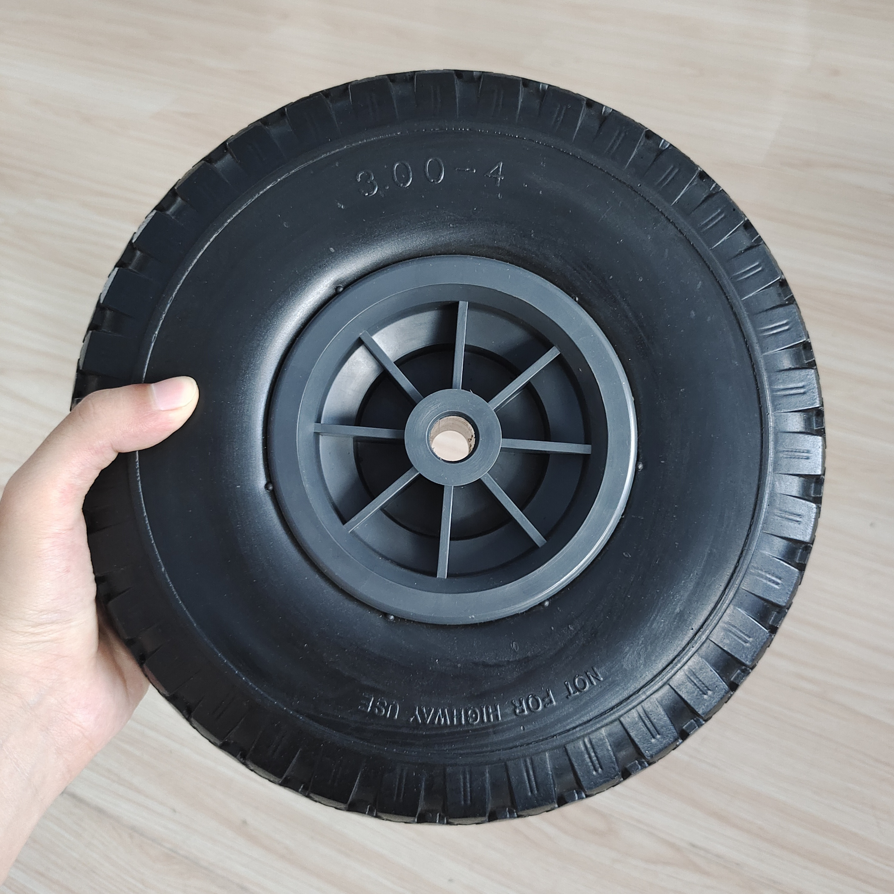 10 inch 3.00-4 Pneumatic Rubber Tire Wheel for Hand Truck Trolley Dolly Pneumatic Wheels