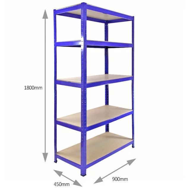 5 Tier Industrial Racks Steel Shelving Warehouse Shelves Tools Storage Racks Shelving Units