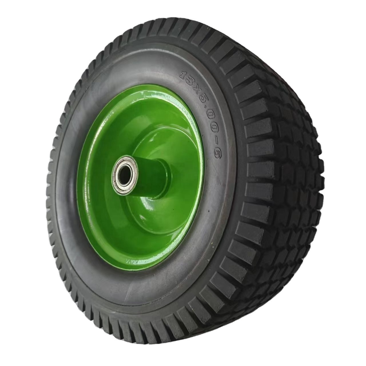 Colorful Solid PU Polyurethane Puncture Proof Flat Free PU FORM Solid Wheel 13 500-6