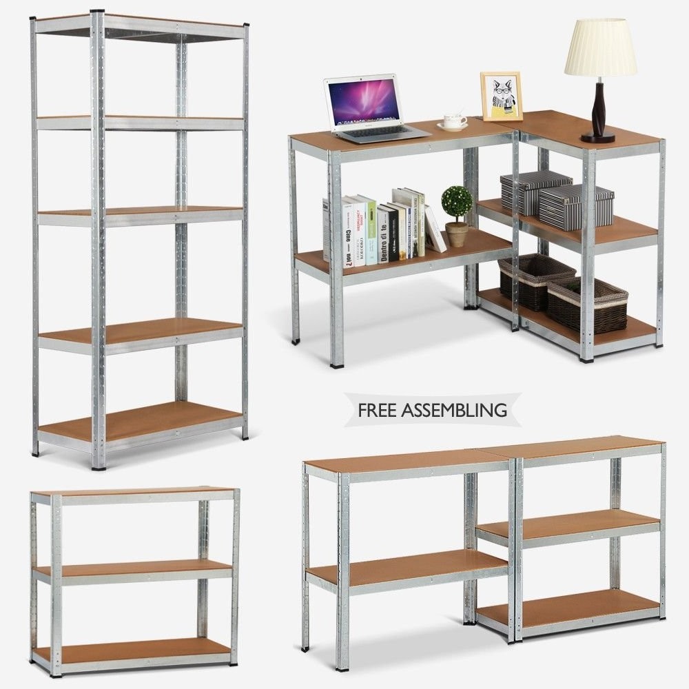 Stainless Steel Commercial Rack Storage Shelf Movable Modular Shelf Organization