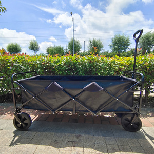 Practical Foldable Garden Carrello Utility Beach Trolley Collapsible Folding Wagon