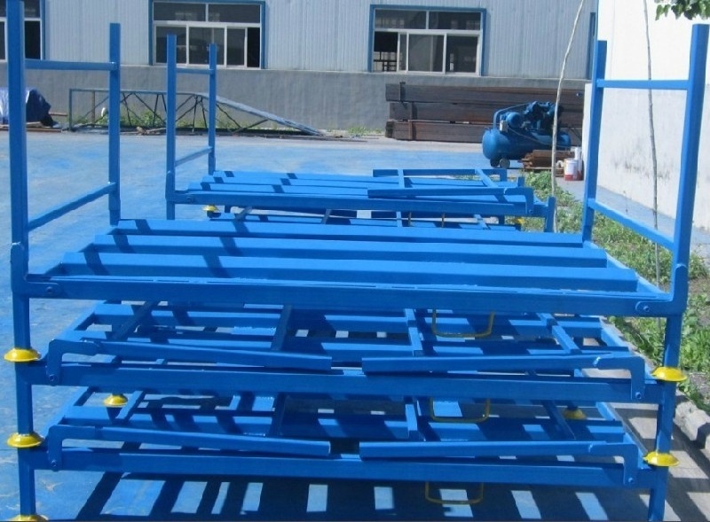 Heavy duty Tire rack stacking warehouse storage steel pallet tire rack