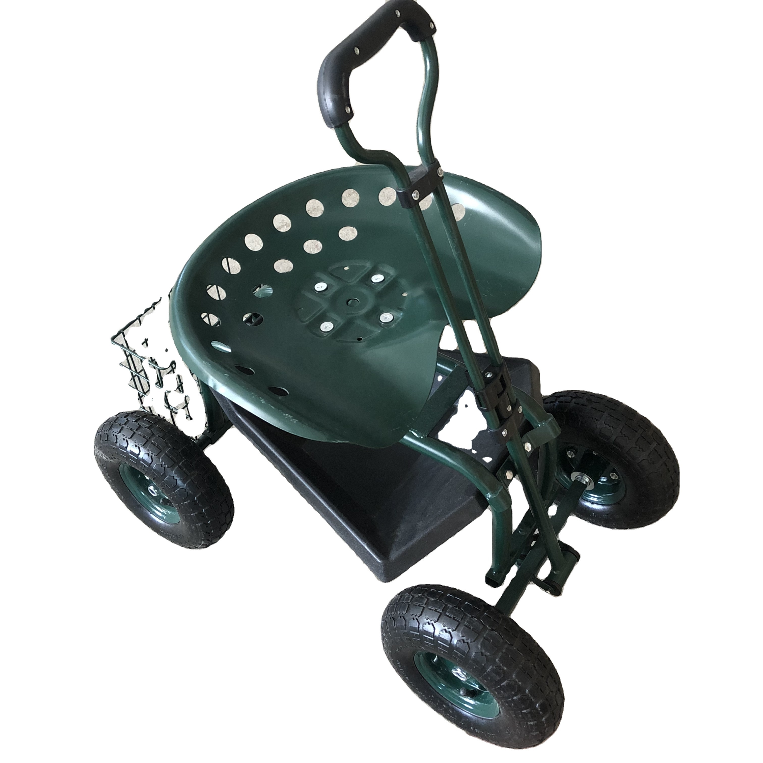 Heavy duty seat cart garden cart green cart wagon