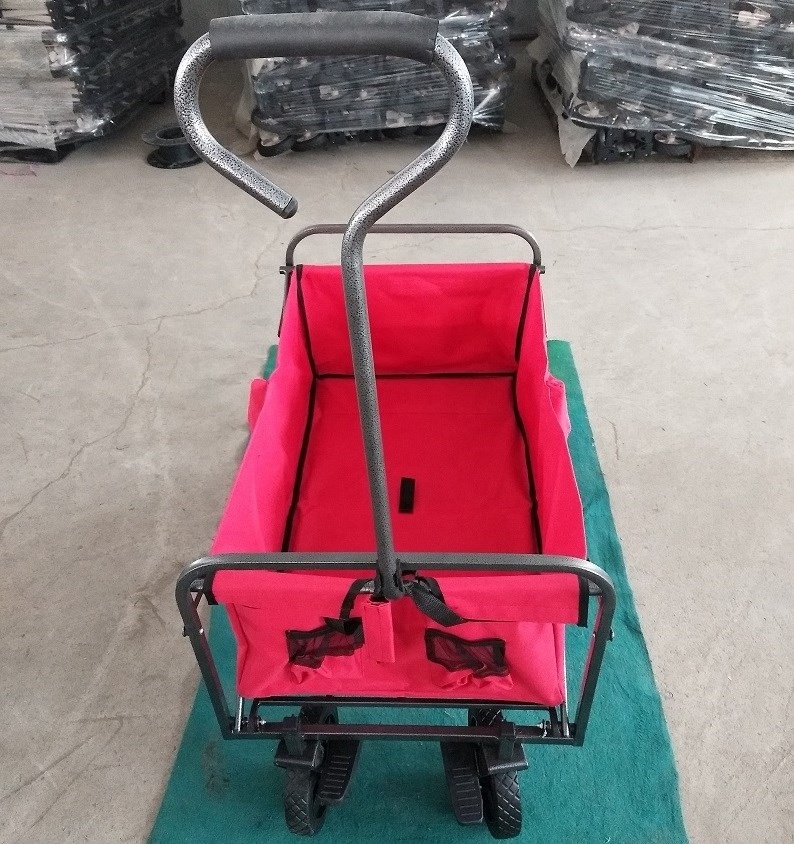 Hot camping trolley foldable collapsible wagon cart beach fish garden camp picnic used folding utility wagon cart