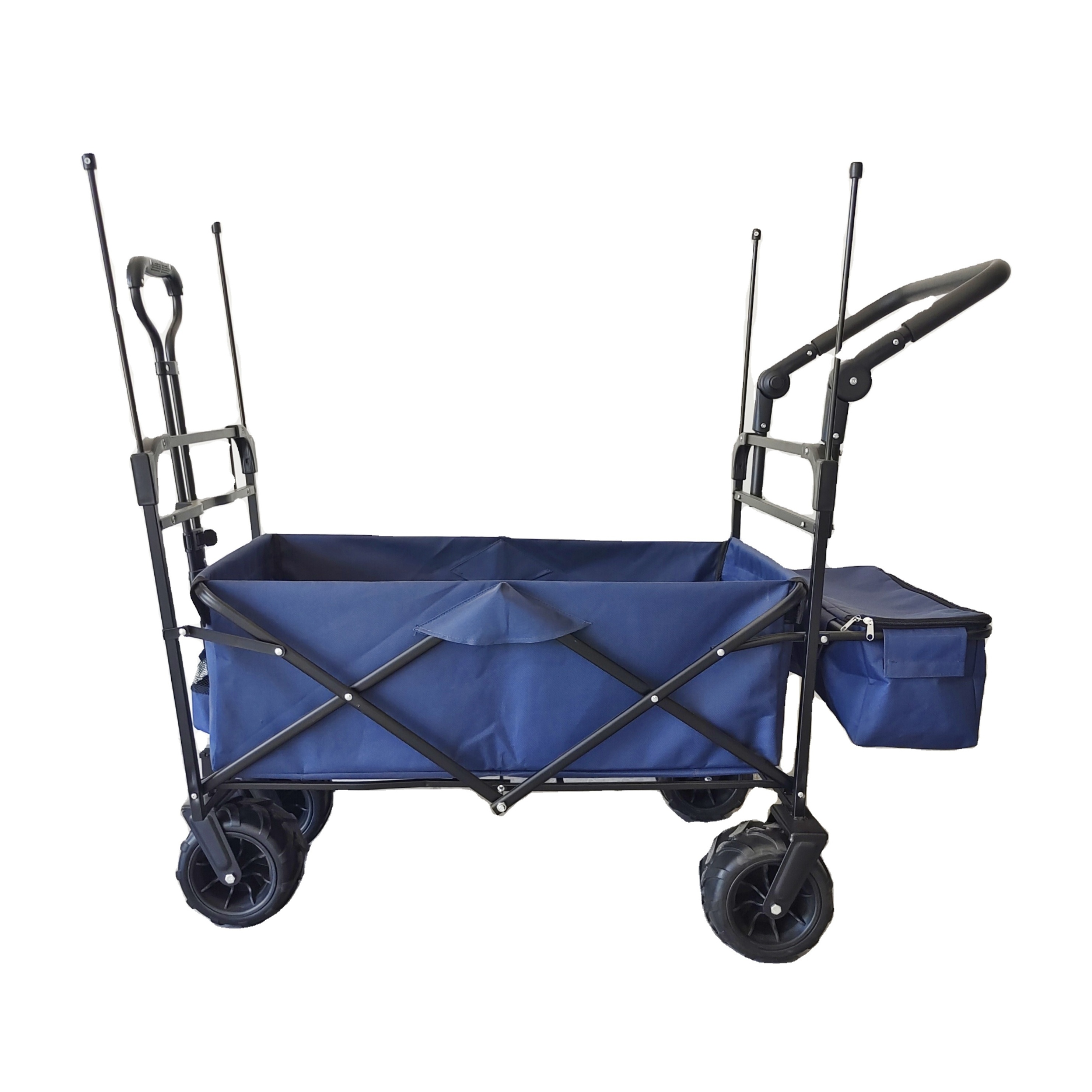 Wonderful Collapsible Camping Cart Beach Trolley Cart With Roof Dollies Folding Wagon