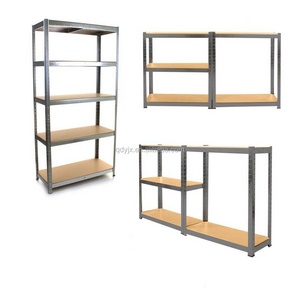 5 Tiers Galvanized Steel Metal Storage Rack Shelves Industrial Shelving Boltless Rivet Shelf