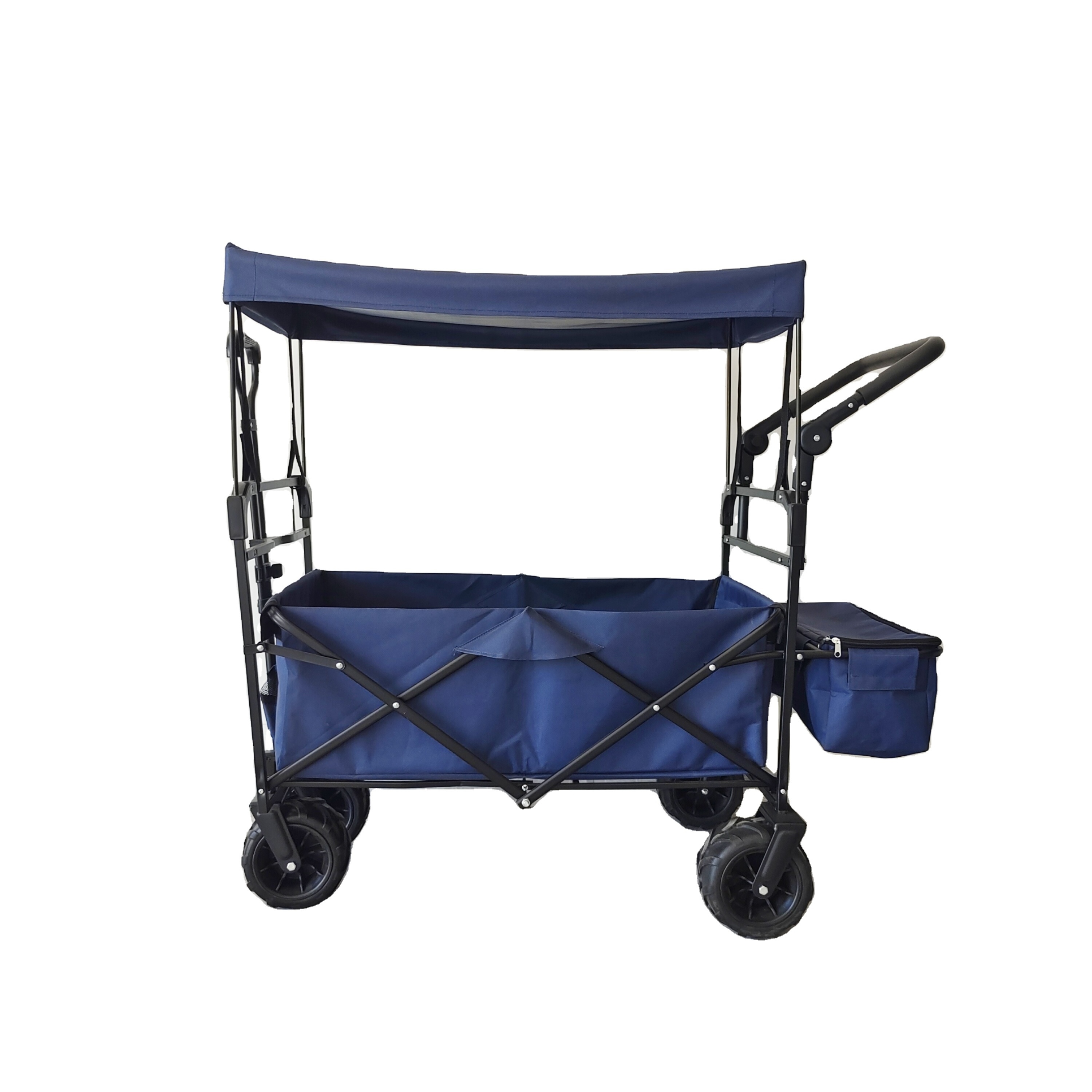 Wonderful Collapsible Camping Cart Beach Trolley Cart With Roof Dollies Folding Wagon