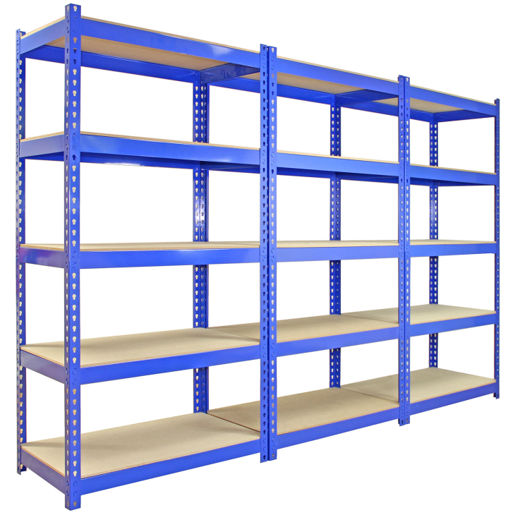 Storage household utility shelving boltless shelving rack