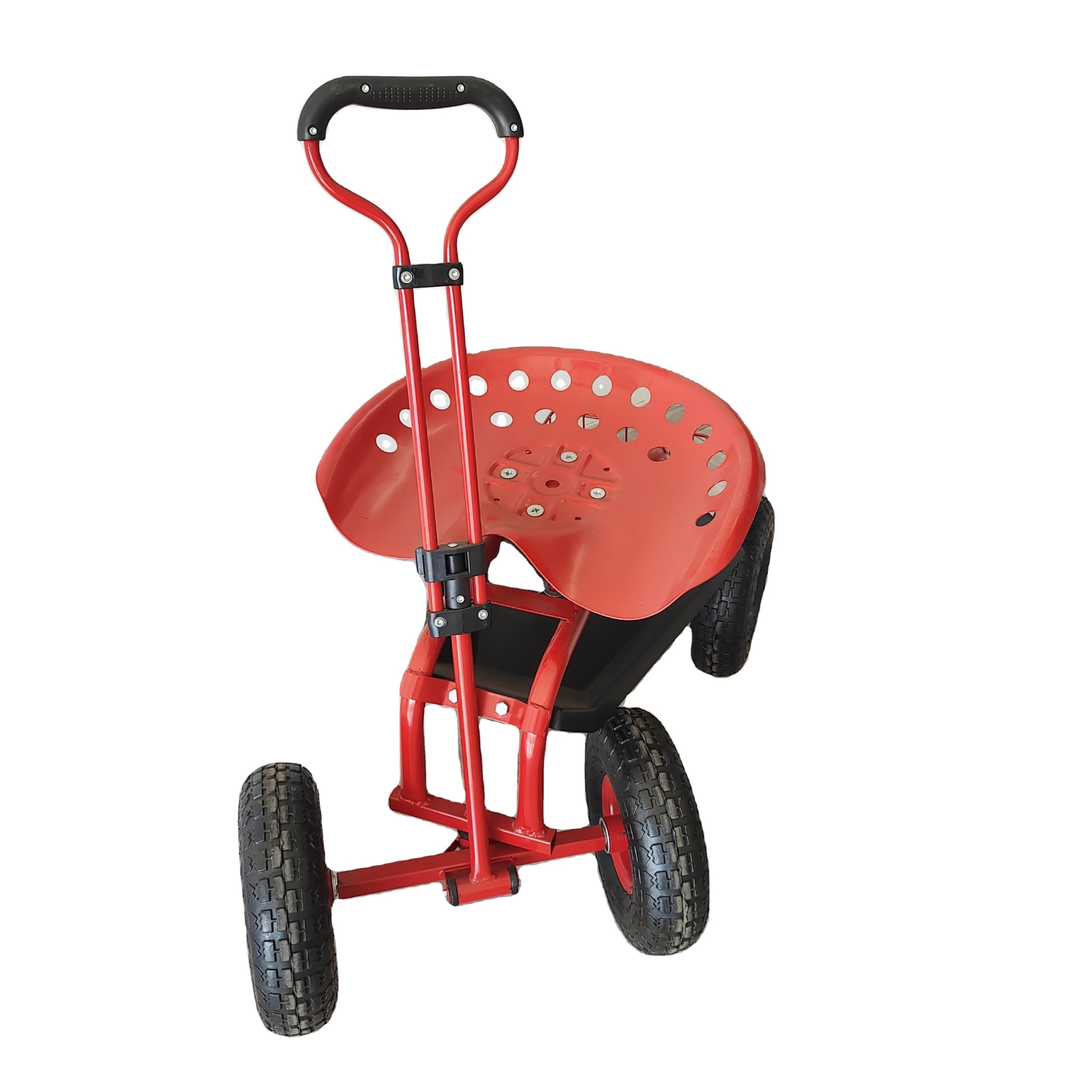 Heavy Duty Working Garden Seat Cart New Gardening Rolling Swivel Seat Garden Cart