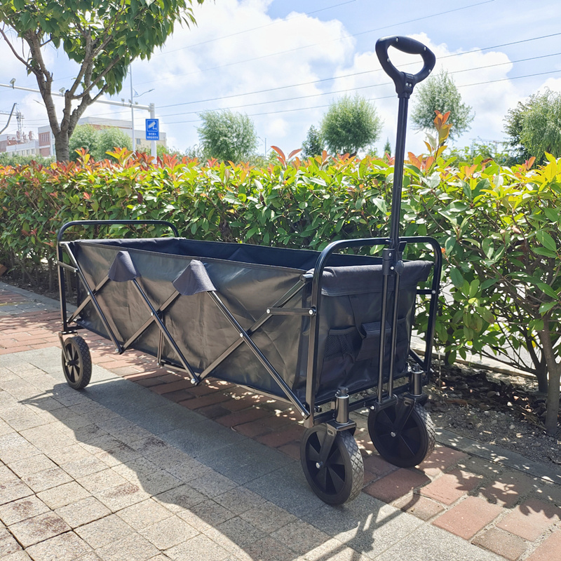 Practical Foldable Garden Carrello Utility Beach Trolley Collapsible Folding Wagon