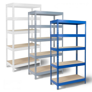 stainless steel 5 layers slotted angle boltless rivet shelving metal shelf for home factory  storage