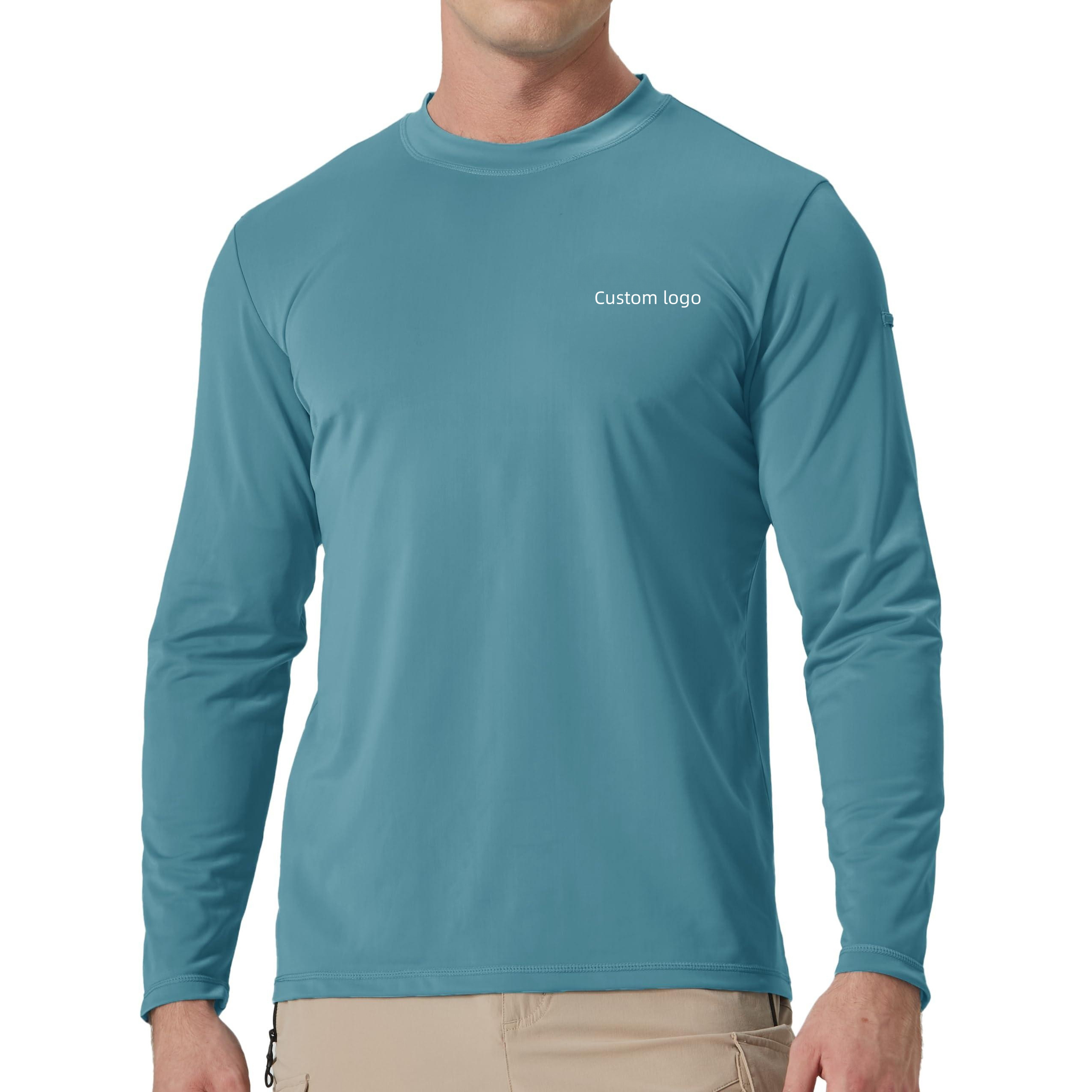 Customized new products 4 way stretch UPF50+ lightweight wholesale good quality long sleeve fishing shirts