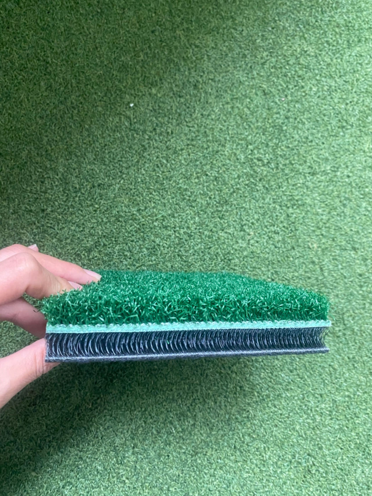 Golf  putting green hitting mats swing range practice training mat with 3D elastic fibre