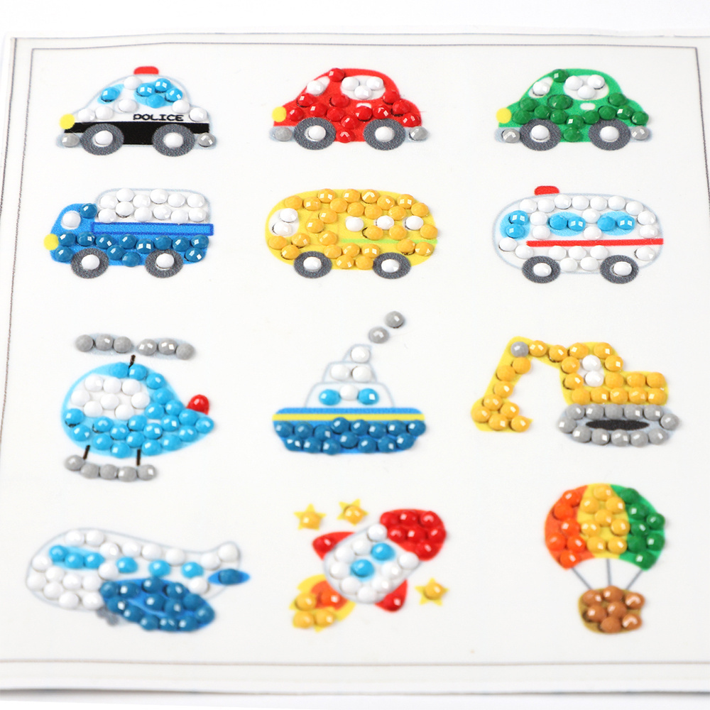 Factory cost per set diy 5d Diamond art painting christmas stickers kids foods sticker painting