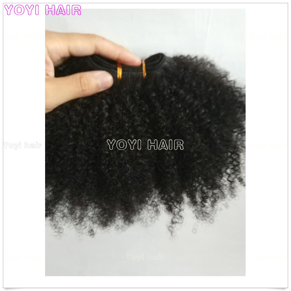 Factory price 4b4c Virgin Remy puffy afro twist kinky curly Human hair extensions and weave